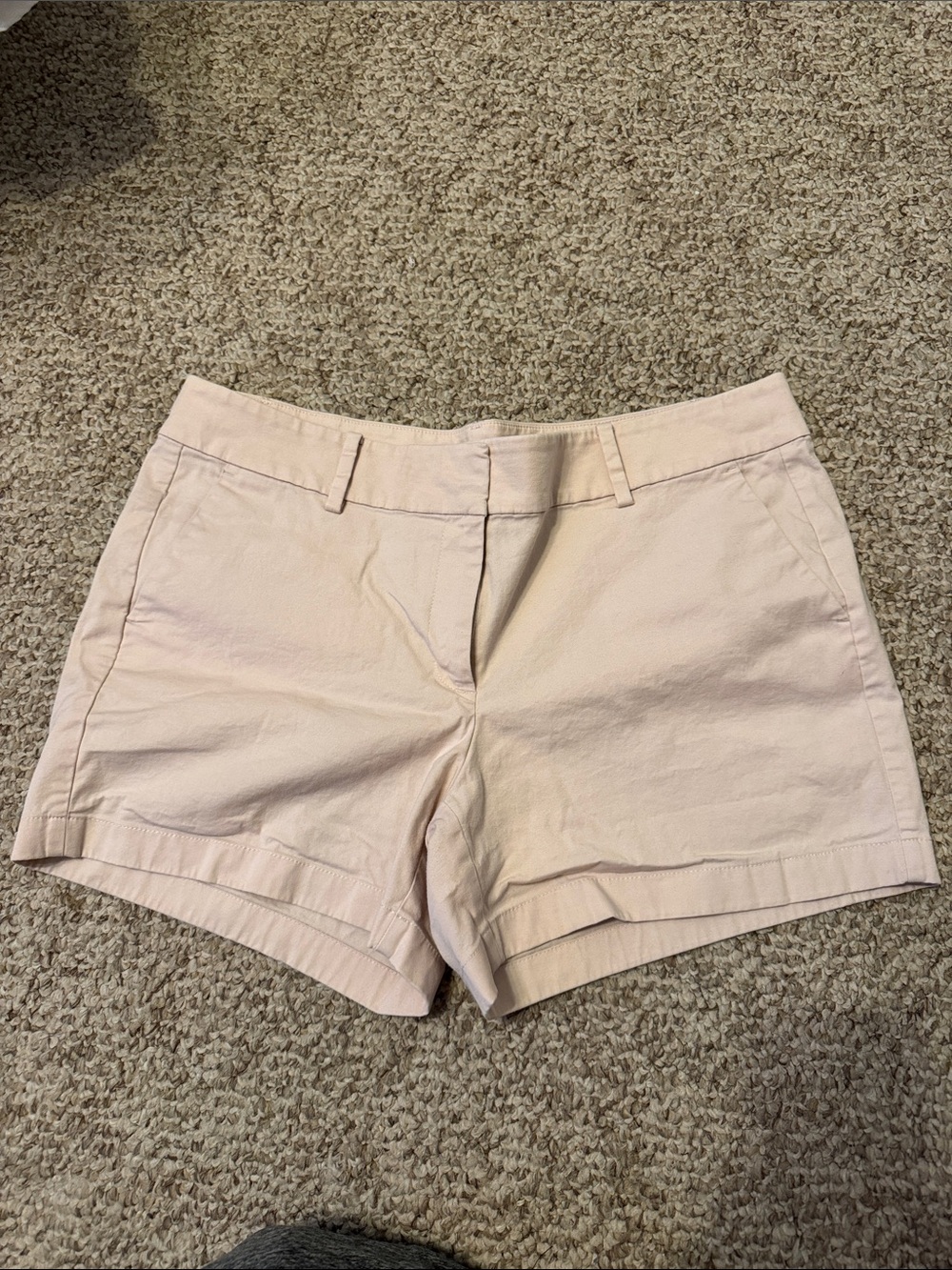 Ann Taylor Pale Pink Tailored Cotton Shorts